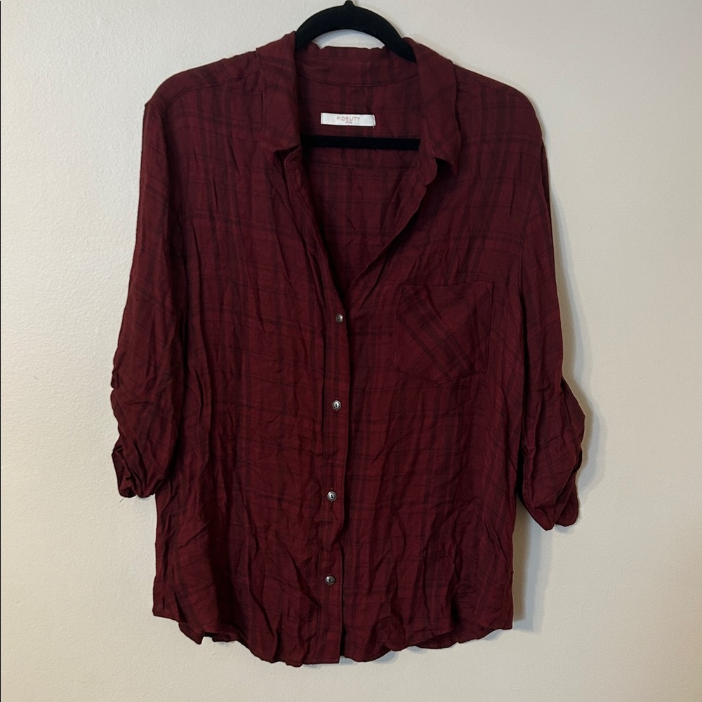 Fidelity Red Plaid Shirt